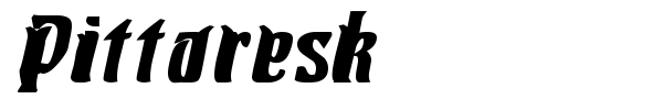 Pittoresk font preview